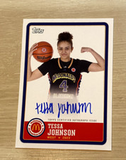 2023 TOPPS CHROME MCDONALD'S ALL AMERICAN TESSA JOHNSON AUTO ON CARD