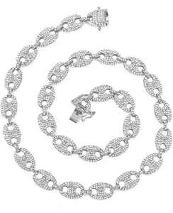 Classy High End Designer Puff Link Luxury Chain Mens Womans - Picture 1 of 4