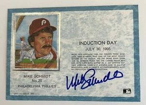 Autographed Mike Schmidt Famous Flannels Max Z Induction Day: Beckett H54467 - Picture 1 of 2