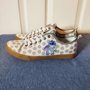 Disney Lilo & Stitch Frog Leaf Canvas Sneakers Size 9 - Picture 1 of 9