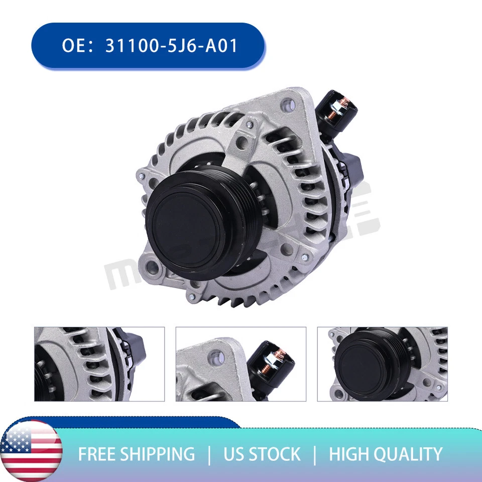 Alternador compatible con Acura RDX 2013 2014 2015 V6 3,5 L 135A 12 V CW polea de 6 ranuras Foto 1 de 4