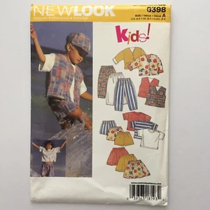 NewLook 6398 Boy Girl Child Shorts Top Jacket Vest Skirt New Uncut Pattern - Picture 1 of 12