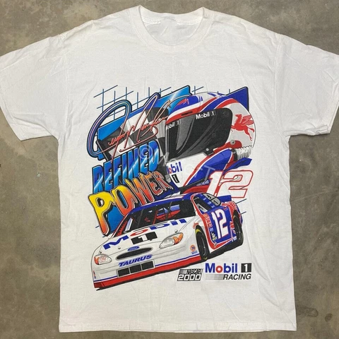 Vintage 2000 Jeremy Mayfield Penske Racing NASCAR T-shirt U2192 Cover