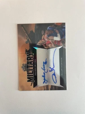 2024 Leaf Exotic Military -Julius Erving & Allen Iverson -  Dual AUTO 1/5 - Image 1 of 2