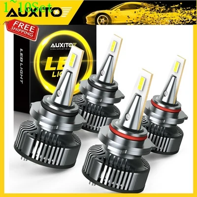 AUXITO Combo 9005+9006+H11 LED Headlight Fog Light Hi/Low Beam Light White 2/4X - Image 1 of 4