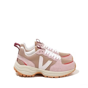 Zapatos deportivos Veja dedos redondos con cordones suela gruesa zapatos informales de malla unisex - Imagen 1 de 33