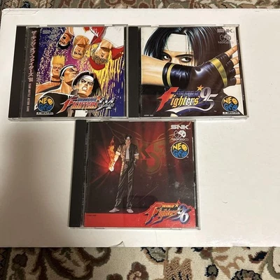 King of Fighters 94 95 96 Neo Geo CD Lot Set w/ Spine Cards SNK Japan Tested - Image 1 of 4