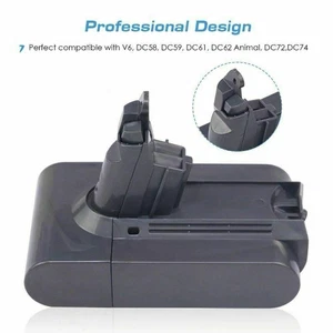 Dyson Vacuum V6 DC58 DC59 DC61 DC62 Animal Series 21.6V  Li-ion Battery - Imagen 1 de 8
