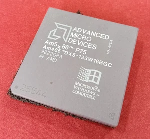 New AMD 5x86-P75 Am486 DX5-133W16BGC 133MHz Processor CPU Am486 (586) - Picture 1 of 2