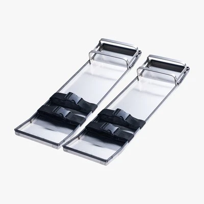 Rodilleras deslizantes de hormigón 28" x 8" acero inoxidable con correas Foto 1 de 4