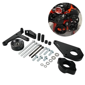 Alternator Power Steering Pump Pulley Bracket Kit Low Mount For LSX LS Truck - Picture 1 of 12