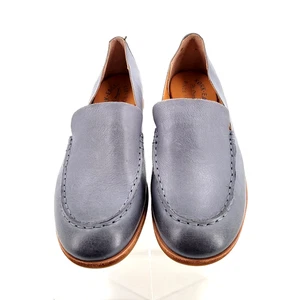 Kork Ease Womens Meg Moc Toe Slip On Loafers Size 9 M Blue Leather Shoes - Picture 1 of 10