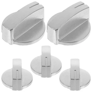 Conjunto de control de perilla de estufa de gas de 5 piezas perillas giratorias de acero inoxidable - Imagen 1 de 12
