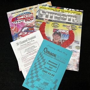 Vtg Nascar 500 Dale Earnhardt Pitnote Raceway 2005 Lot 4 Ephemera Checker 500 - Picture 1 of 15