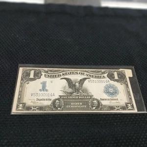 1899 $1 Silver Certificate Note One Dollar BLACK EAGLE US Paper Currency - Picture 1 of 2