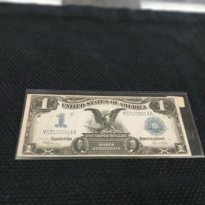 1899 $1 Silver Certificate Note One Dollar BLACK EAGLE US Paper Currency - Image 1 of 2