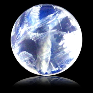 Piedra lunar azul arco iris forma de cabujón redondo tremenda AAA 1,61 quilates AAA - Imagen 1 de 1