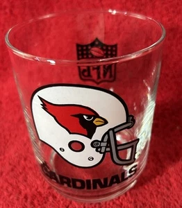 Vintage NFL Arizona Cardinals 4" Cocktail Drinking Glass 1980s St Louis - Picture 1 of 5