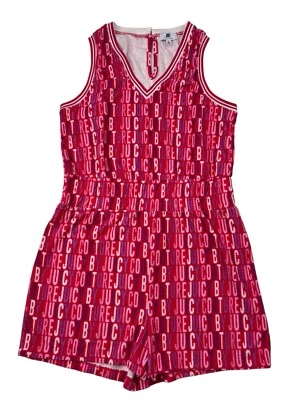 Pantalones Cortos Mameluco Juicy Couture Para Mujer XL XLARGE Tela Terry Logo Rosa Multicolor Foto 1 de 4