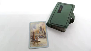 Vintage 1930s Arden Forest " HOUSES OF PARLIAMENT" Playing Cards Leather Bound - Picture 1 of 5