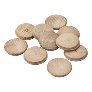 Holzstopfen, 30 Stk 45x40 mm - Eichenholz-Knopfstopfen, Schraubenlochabdeckungen - Bild 1 von 6