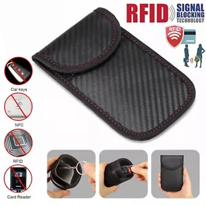 RFID Bag Key Signal Blocking Shielding Pouch Cell Phone Blocker Wallet - Picture 1 of 12