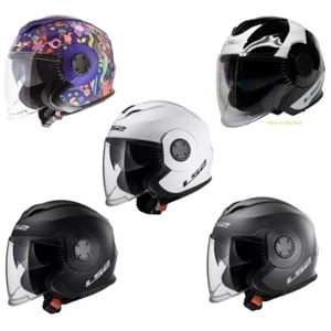 LS2 Verso Open Face Street Motorcycle Helmet - Pick Size & Color - Picture 1 of 17