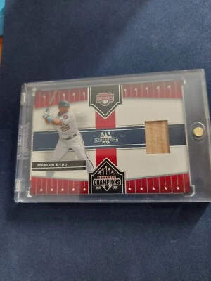 Bate usado Marlon Byrd 2005 Donruss Champions Impressions juego #406 Nationals Foto 1 de 3