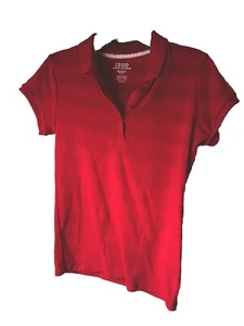 Girls M 10/12 IZOD Approved School wear Uniform Polo Shirt Red NWT - Picture 1 of 3