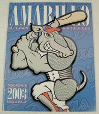 AMARILLO DILLAS 2003 BASEBALL PROGRAM