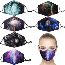 TAOZZY 6PACKS Reusable Half Face Covering,Adjustable Ear Loops - Durable - Re...