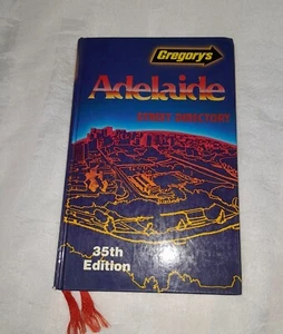 1986 Vintage Hard Cover Gregory's Adelaide Street Directory 35th Edition - Picture 1 of 4
