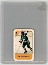 1982-83 POST CEREAL MINI NHL HOCKEY CARD DAVE KEON HARTFORD WHALERS #NNO
