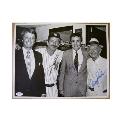 Billy Martin & Rudy Giuliani Signed 11X14 Photo - JSA - Image 1 of 2
