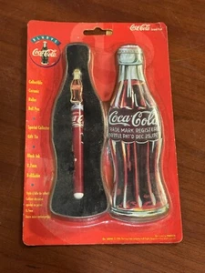 Coca-Cola Keramik Tintenroller schwarz Tintenstift Sammlerdose 1996 versiegelt Vintage - Bild 1 von 6