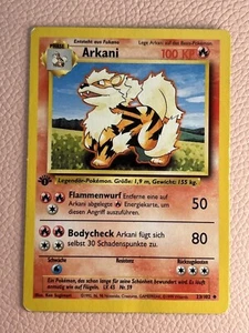 Pokemon Karte - 1st Edition Arkani 23/102 - Base Basis Set - Deutsch - Bild 1 von 4