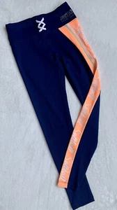 JUSTICE ACTIVE Girl’s SOFTBALL LEGGINGS Navy Pants SPORT CLUB Size: 10 EUC - Picture 1 of 5