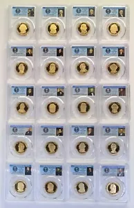 2007 - 2011 S First 20 Presidential $1 PCGS 70 Proof Dollar Set incl Lincoln - Picture 1 of 8