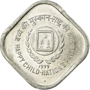 India | 5 Paise Coin | Year of the Child | Km:22 | 1979 - Picture 1 of 4