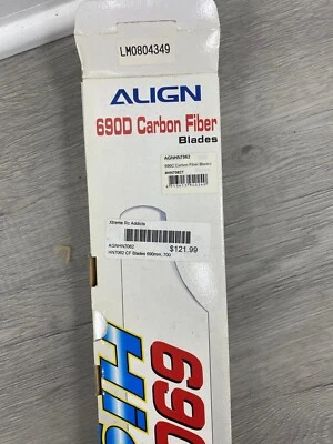 Align 690C/690D Carbon Fiber Blades HN7062 for Trex 700 (690mm) - Image 1 of 4