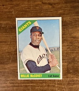 1966 Topps #550 Willie McCovey Giants High Number Single Print