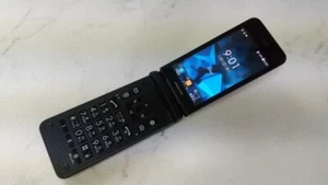 KYOCERA 902KC DIGNO KEITAI3 Android Flip Phone BLACK Unlocked From Japan - Afbeelding 1 van 9