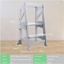 YOLEO Torre di Apprendimento Pieghevole Montessori con lavagna magnetica