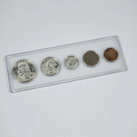 (1) 1959 United States SILVER Proof Set in * WHITMAN * Plastic Holder Cover