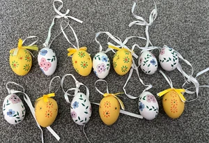 13 x HANGING EASTER EGG DECORATIONS - Picture 1 of 1