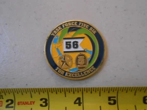 RARE TASK FORCE FIVE SIX 56 EXPEDITIONARY MILITARY COMMAND CHALLENGE COIN - Picture 1 of 3