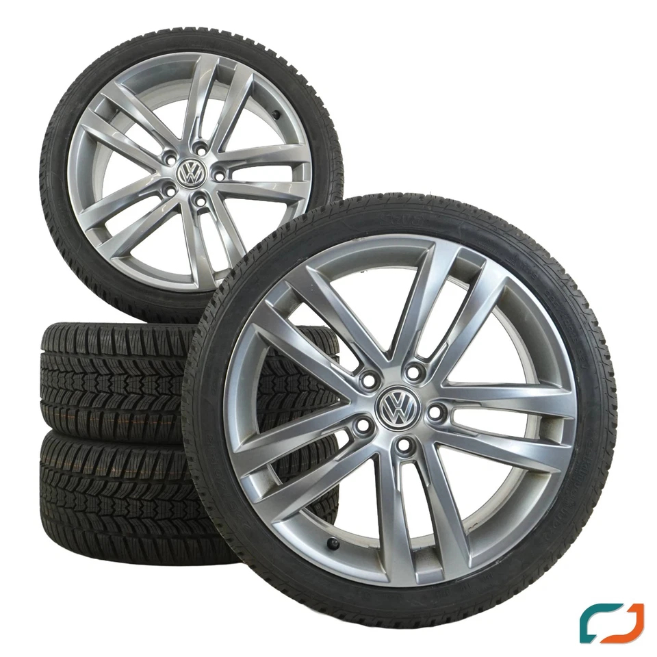 Original VW Golf 7 GTI GTD Salvador Winterräder Winterreifen 18 Zoll 5G0601025AF - Bild 1 von 4
