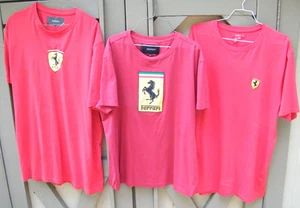 (3) Three Scuderia Ferrari Hombre Camisetas Rojo Talla XXL - Imagen 1 de 7