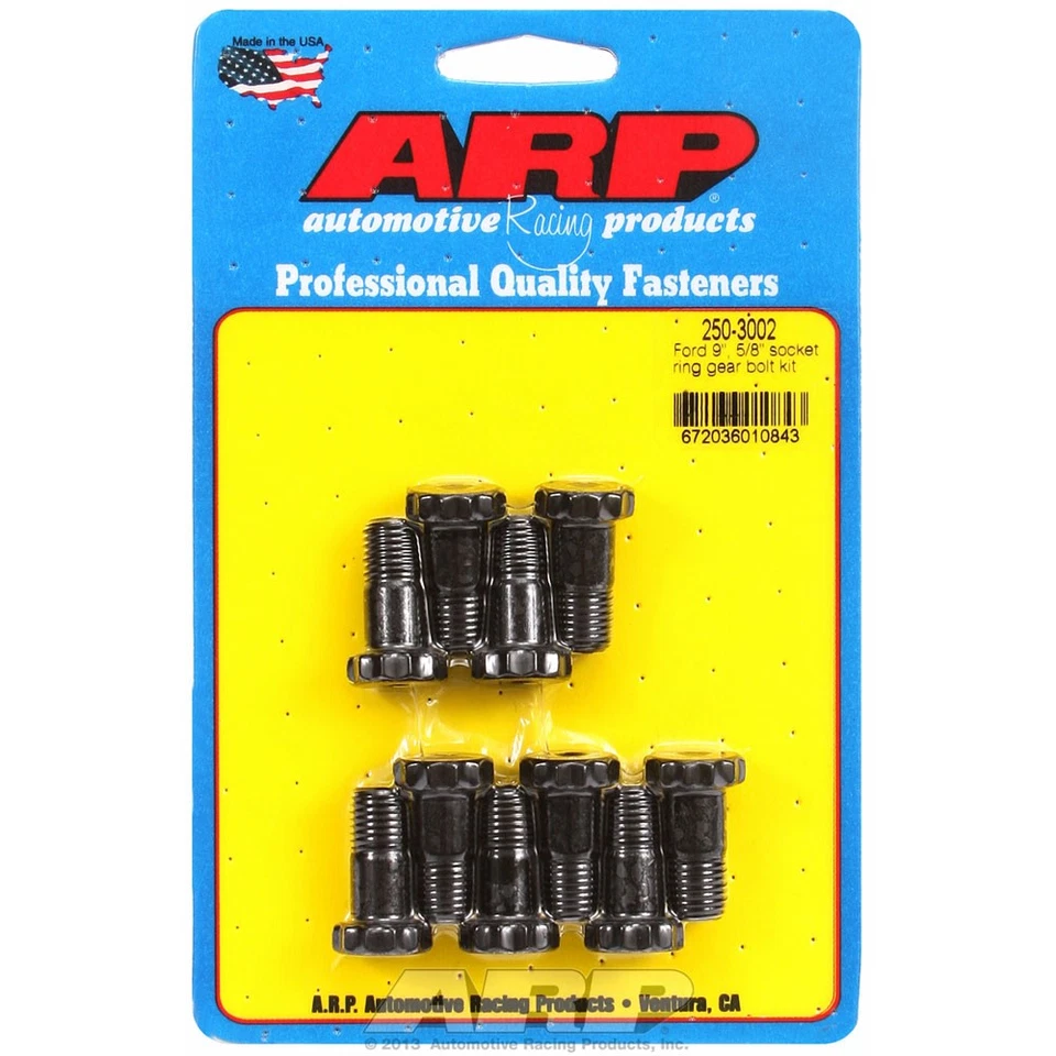 Perno de engranaje de anillo ARP 250-3002; 12pt 7/16-20 x .940 para Ford 9 pulgadas, usa toma de 5/8 Foto 1 de 1