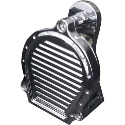 Bocina de aluminio Covingtons Billet - con hoyuelos - cromada motocicleta bicicleta de calle Foto 1 de 4